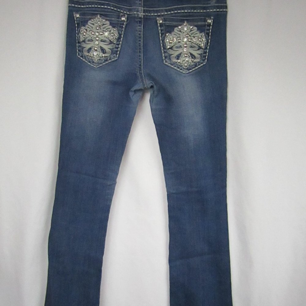 Miss Chic Jeans | Size 3 | Flared Leg | Women's | Blue Jeans - Picture 2 of 4